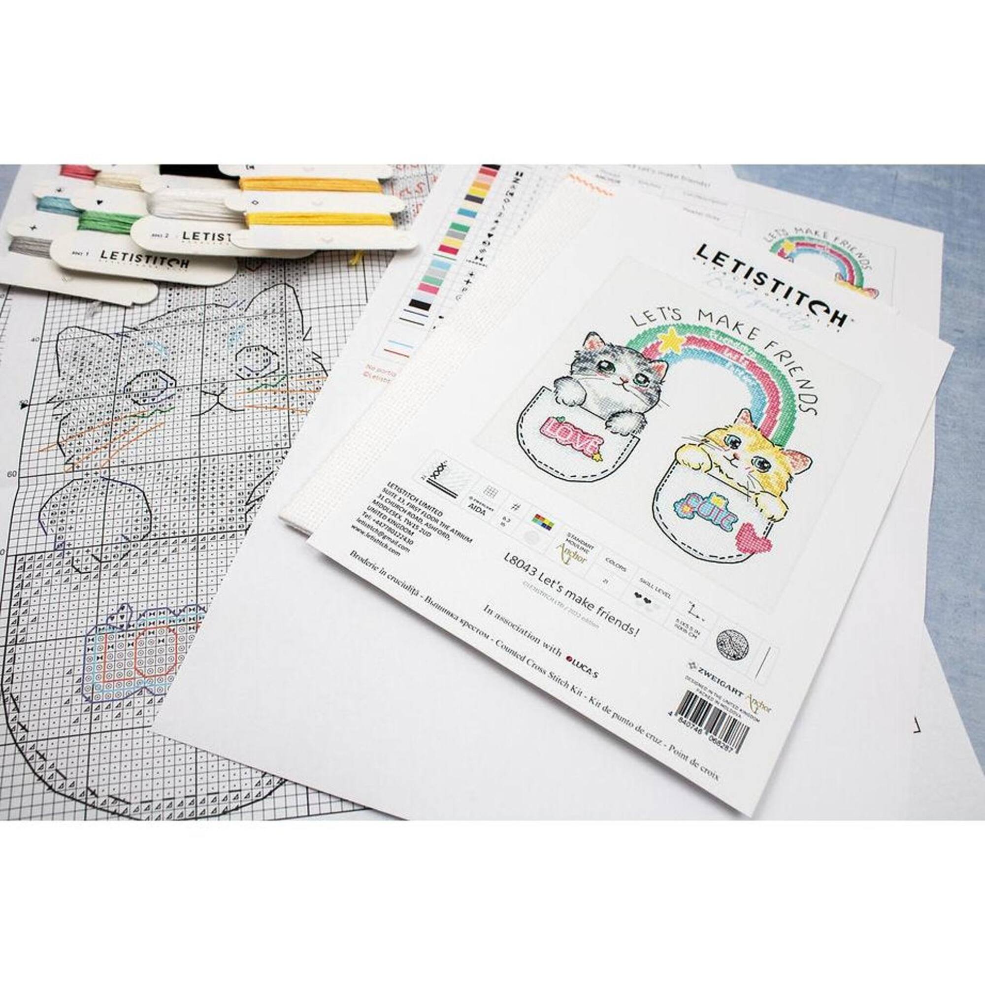 Letistitch Let's make friends! Counted Cross Stitch Kit